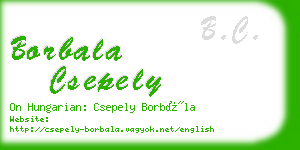 borbala csepely business card